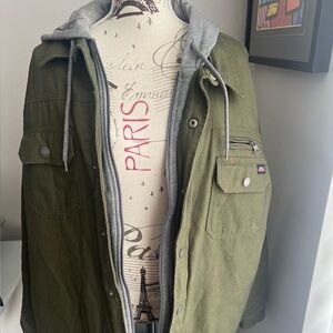 Dickies Men's Canvas Olive Green Jacket Size XL